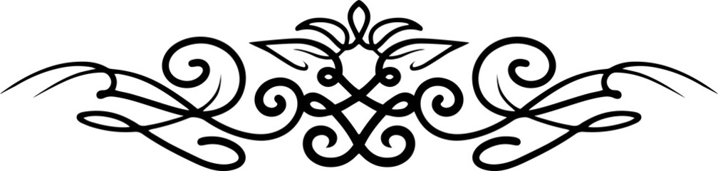 Abstract calligraphy text divider design