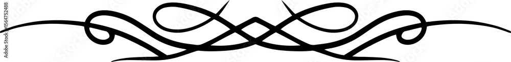 Poster abstract calligraphy text divider design