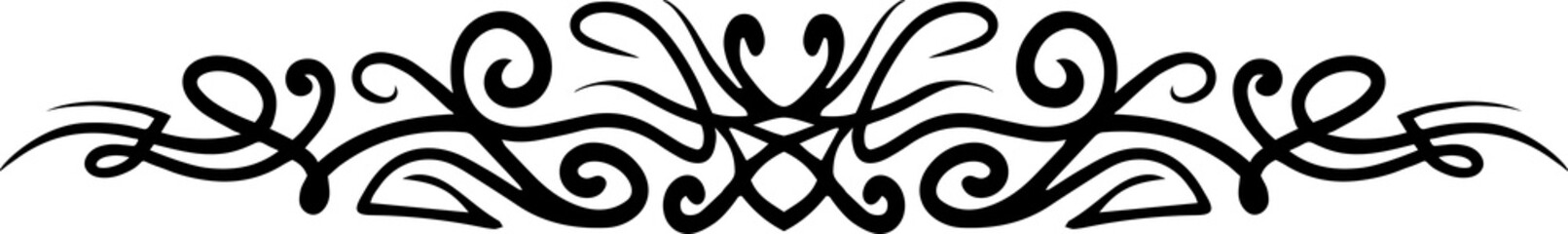 Abstract calligraphy text divider design