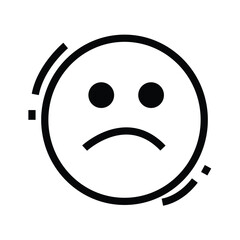 Sad face icon