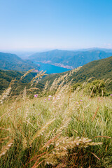 Fototapeta premium Lake view from northern Italian mountains