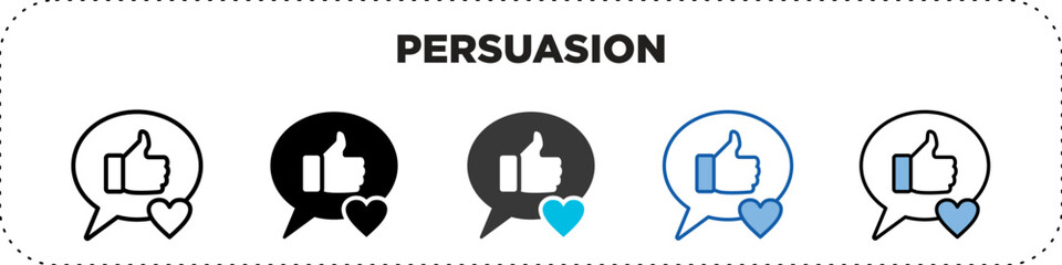 Persuasion Icon Pack Line Glyph