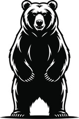 Vector black silhouette of a animals on a white background