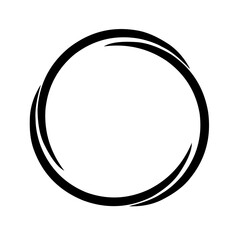 Swirling Vortex of Infinite Motion black swirling lines circle design
