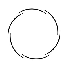 Swirling Vortex of Infinite Motion black swirling lines circle design