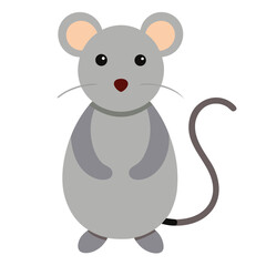 Toy mouse for cat vector icon on white background.