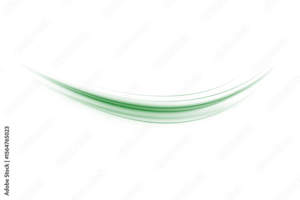 Aufkleber glowing green laser trace png with motion blur and urban light stripes. futuristic energy lines on g