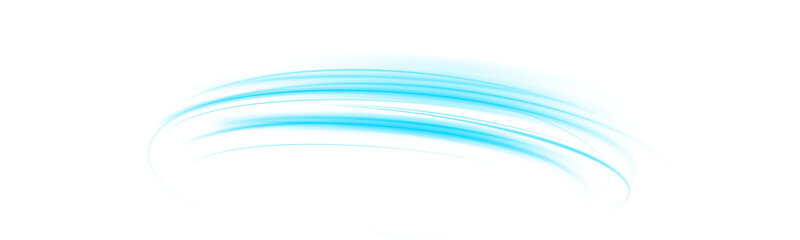 Glowing blue laser speed trail PNG with motion blur and city light streaks. Futuristic energy lines on blue background for modern tech art, sci-fi design or abstract overlays
