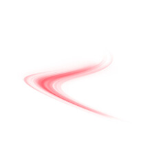 Glowing Red Laser Speed Trail PNG with Motion Blur and City Light Streaks. Futuristic Energy Lines on Red Background for Modern Technology Art, Sci-Fi Design or Abstract Overlays