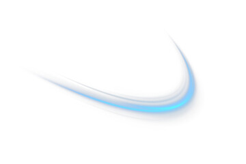 Glowing blue laser speed trail PNG with motion blur and city light streaks. Futuristic energy lines on blue background for modern tech art, sci-fi design or abstract overlays