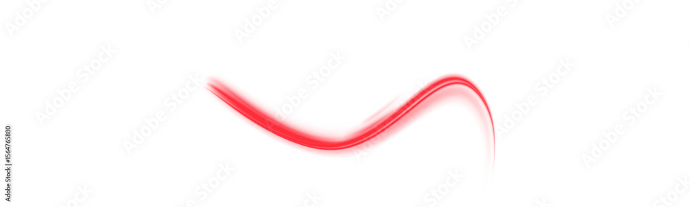 Aufkleber glowing red laser speed trail png with motion blur and city light streaks. futuristic energy lines o