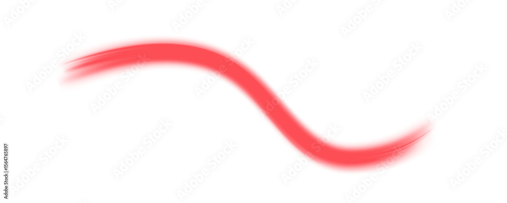 Aufkleber glowing red laser speed trail png with motion blur and city light streaks. futuristic energy lines o