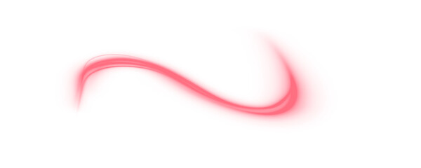 Glowing Red Laser Speed Trail PNG with Motion Blur and City Light Streaks. Futuristic Energy Lines on Red Background for Modern Technology Art, Sci-Fi Design or Abstract Overlays