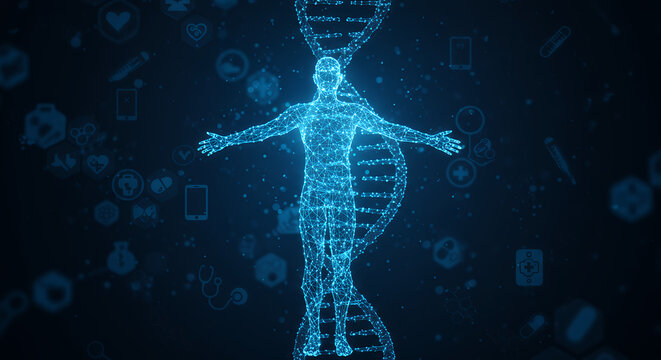 Digital DNA: Human Body & Medical Tech - Science, Health, Innovation, and Future in a Technological Matrix with a Health-Tech Vibe!
