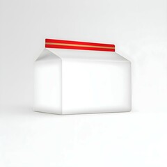 Plastic Food Packaging Mockup – Long Snack Pouch Isolated on White Background