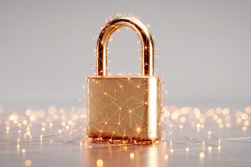 bolt lock minimal against a basic background