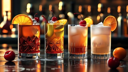 Classic Cocktails Four Exquisite Drinks for the Connoisseur