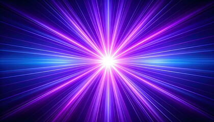 Ultraviolet starburst explosion pattern with sharp beams, glowing radial lines