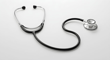 Classic Doctor&rsquo;s Stethoscope &ndash; Studio Shot on White