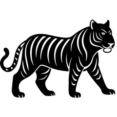 zebra vector illustration silhouette on white background
