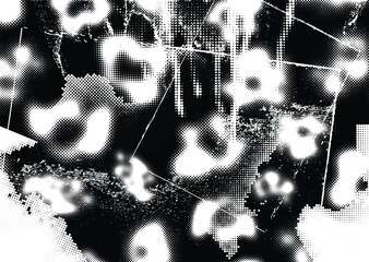 Grunge urban background. Vector. Textured banner . Futuristic digital background. Grungy effect . Abstract,splattered , dirty,cyber punk poster for your design.
