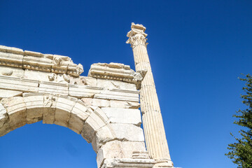 Obraz premium Ancient Roman ruins in Sagalassos archaeological site, Turkey