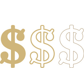 Dollar sign vector illustration graphic design financial currency symbol icon