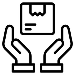 Package Icon, Line style icon vector illustration, Suitable for website, mobile app, print, presentation, infographic and any other project.