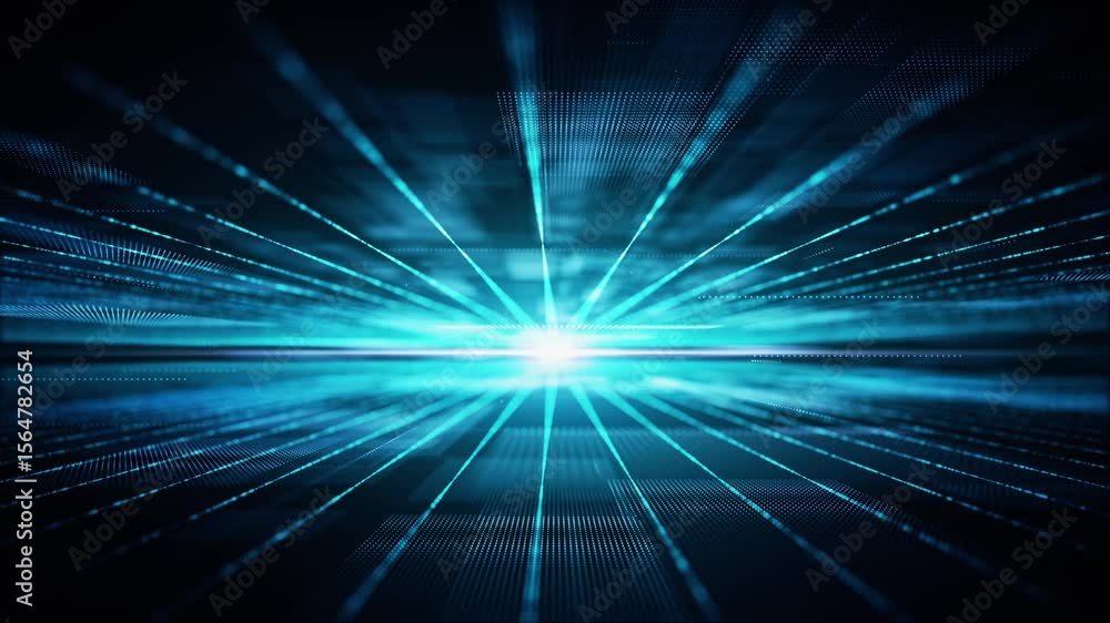 Poster Futuristic digital screen matrix with encrypted data, hi-tech telemetry, and dynamic code patterns. Ideal for desktop displays, sci-fi UI, and cyber tech backgrounds