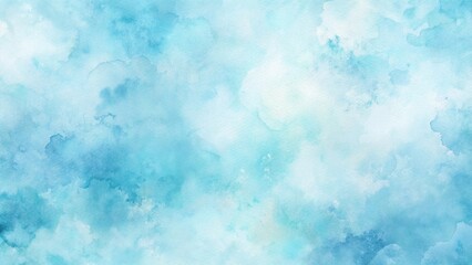 Soft Light Blue Watercolor Texture Background
