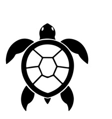 Obraz premium black turtle vector