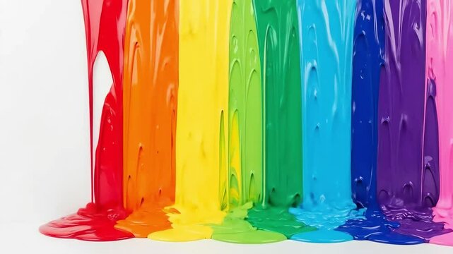 Melting Paint Splash &ndash; Colorful Drips Animation