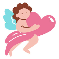 Cute Cupid Vector Illustration