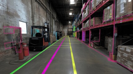 Modern digital system of an accounting and warehousing of containers in large storage areas. A modern system ensures precise tracking of containers in large warehouses.