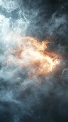 Obraz premium Abstract Fire and Smoke Combination Creating Dramatic Background