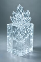 ice cube on white background