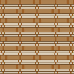 Seamless wooden tile pattern with alternating horizontal and vertical blocks in warm brown and beige tones, ideal for backgrounds, wallpapers, and decorative surfaces.