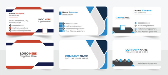 Business card design, corporate, template, id, card, visiting card, personal card, clean, identity, color, gradient