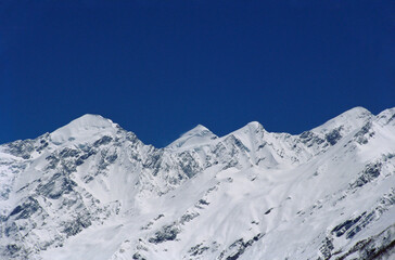 indian himalaya snow peaks india
