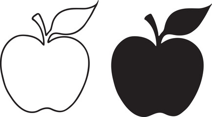 vector illustration of an apple