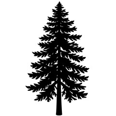 christmas tree isolated on white