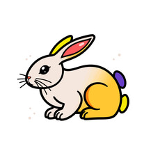 Obraz premium Minimalist Flat Vector SVG Icon Set with Geometric Shapes and Bright Colors for Web Design Style