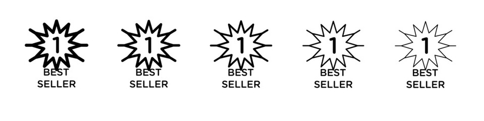 Best seller icon thin line outline set or collection