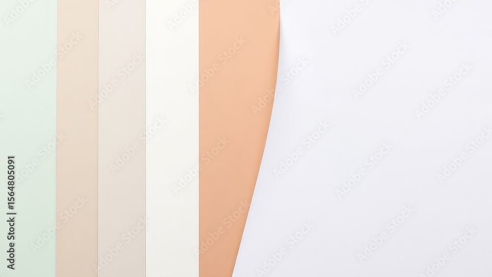Poster subtle pastel color gradient made with textured paper showcasing an aesthetic minimalist design with