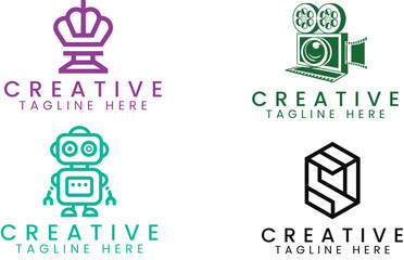 Logos Creative Design Concepts for Branding