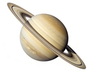 Saturn planets in deep space with rings isolated on white background. design illustration