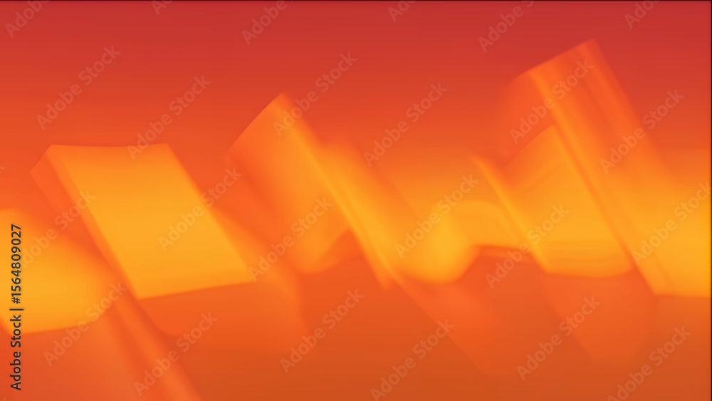 Poster abstract blurred motion of glowing orange light streaks creates a fiery visual dynamic effect.