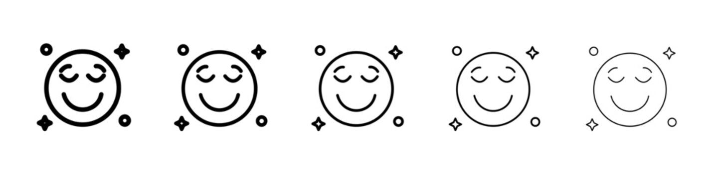 pleasure icon thin line outline set or collection