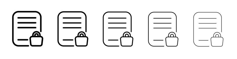 Fototapeta premium Procurement icon thin line outline set or collection