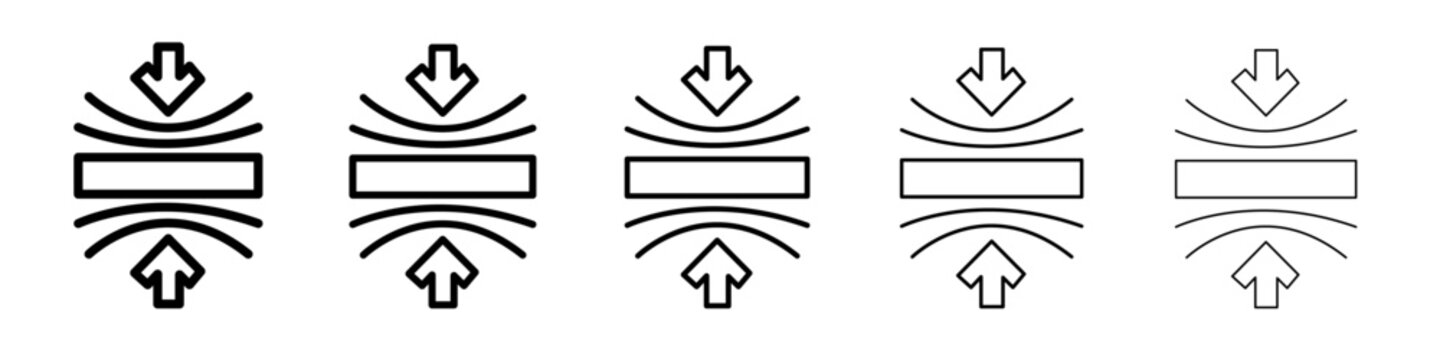 resilience material icon thin line outline set or collection